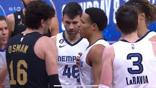 Cedi Osman gets heated at Desmond Bane for holding his arm down || 22-23 season