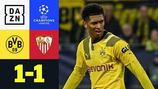 Bellingham sichert BVB wichtigen Punkt: Borussia Dortmund - Sevilla 1:1 UEFA Champions League | DAZN