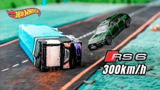 Audi RS6 CRASH [Remake] at 300 km/h - Cinematic 1/64 SCALE