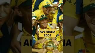 ICC Cricket World Cup Winners List (ODI) #shorts #cricketshorts #ytshorts