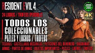 Resident Evil 4 Remake | Guía de TODOS los Coleccionables, Puzles y 24 Logros / Trofeos (PERDIBLE)