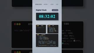 I Made a Digital Clock Using Only HTML & CSS