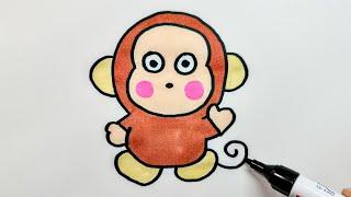 How to Draw Monkichi (Sanrio)