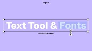Figma Tutorial: Text Tool and Fonts