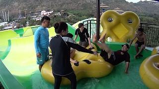 Dangerous Tornado Water Slide at Scenical World Khao Yai