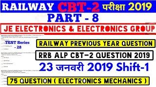 RRB JE Electronics CBT-2 P-8. Railway Previous Year Question Test series-28. 75 Electronics Question