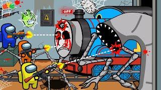 Spider Among Us vs Thomas the Train | Among us Animation