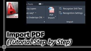Autocad - How to import a PDF