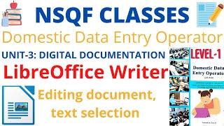 LibreOffice Writer Document||Copy paste in Writer || Cut paste in Writer|| Undo and Redo in Writer