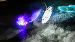 SURFING LIGHTS // Neon Surfboards + Killer Wavepool = Epic Surf Shots !