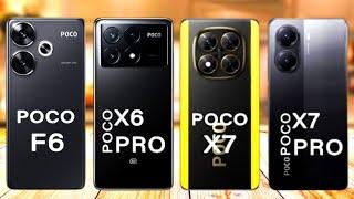 Poco X7 Pro vs Poco X7 vs Poco X6 Pro vs Poco F6