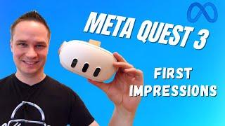 I TRIED THE META QUEST 3!! - My First Impressions