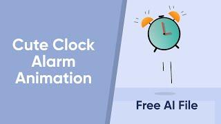 Cartoon Clock Animation using AfterEffects Tutorial