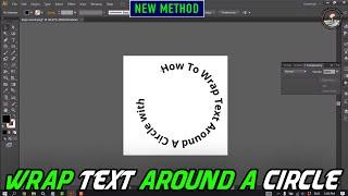 How To Wrap Text Around A Circle with illustrator 2024