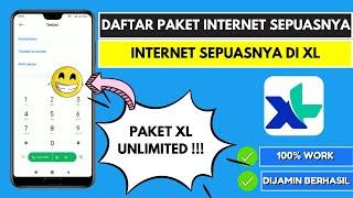 Cara Daftar Paket Internet XL Unlimited