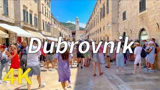 Dubrovnik Croatia 4K Old Town Walking Tour - July 2024