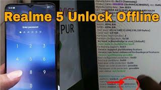 Realme 5 [1911] Pin Password Pattern Unlock || Offline Unlock