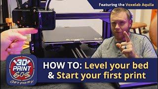 How to Level Your Bed on Your Voxelab Aquila 3D Printer.