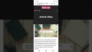 how to write an airbnb title?