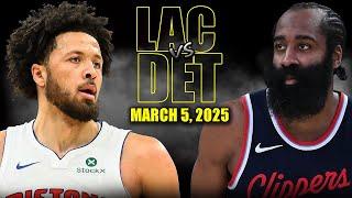 Los Angeles Clippers vs Detroit Pistons Full Game Highlights - March 5, 2025 | NBA Regular Season