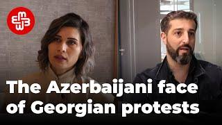 Georgian Protest against Law on Foreign Agents: Azerbaijanis Join the Movement | Meydan TV English