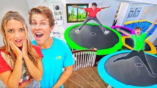 TURNING MY HOUSE INTO A TRAMPOLINE PARK!