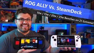 ULTIMATE Asus ROG ALLY Performance Review - SteamDeck vs. 7840U vs 6800U