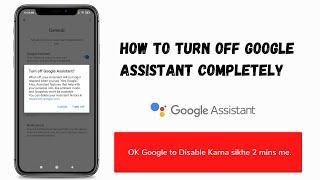 (Solved)How to turn off Google Assistant? | Hey/OK Google disable settings & Stop from popping up