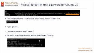 Ubuntu Linux root password reset