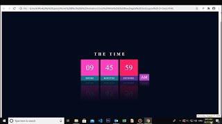 Digital Clock UI Design Using CSS3 &  Javascript