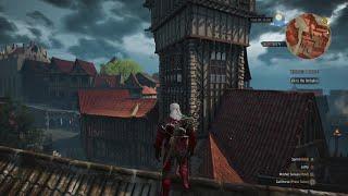 Exploring Hierarch Square's Roofs (Novigrad) | The Witcher 3