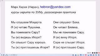 1796. Привыкаем к частице ЭТ, винительный падеж, перед именем собственным. Иврит понятно, легко