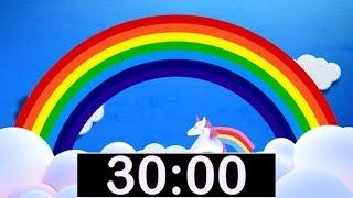 Rainbow Timer 30 Minute Countdown with Music for Kids!