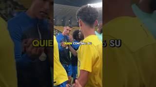 Cr7 se enojó con su hijo y lo retó delante de todos. #cristianoronaldo #crisjr #alnassr #futbol