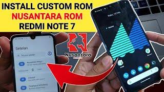 Cara Install Custom Rom Redmi Note 7 Nusantara Rom include Gapps Android 13