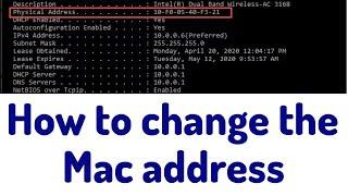 How to Change MAC ADDRESS on Windows 10 | 2024