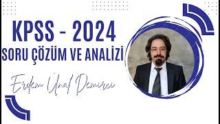 151) KPSS (14 Temmuz 2024) Soru Çözüm ve Analizi 2