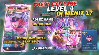 DON'T TRY THIS.. Too Reckless! FREYA Level 4 in 1 Minute! Freya Best Build Exp Lane 2024