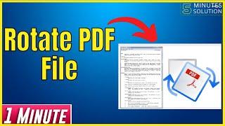 How to rotate PDF file 2024 | rotate pdf online free
