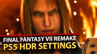 Final Fantasy VII Remake - Adjusting HDR Settings