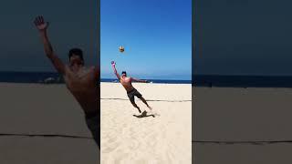 Beach Volleyball One-Arm Dig Battle #shorts #volleyball #beachvolleyball