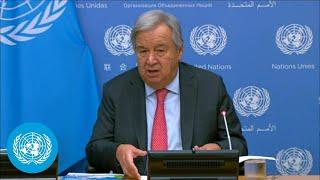 Morocco Earthquake, Libya Floods & Multilateral Solutions:  Briefing by UN Chief | United Nations