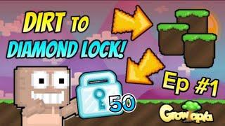 GROWTOPIA DIRT TO 50DL (ONLY TRADING) EP #1