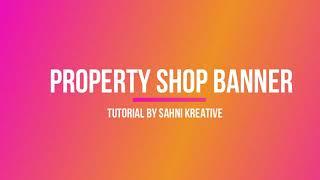 How to Design a Property Shop Banner Tutorials in Corel Draw | Sahni Kreative