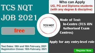 TCS NQT  2021 || complete details || National qualifier test || Every Graduate and Post Graduate st.