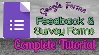 How To Create A Feedback Form for An Event Using Google Forms - Tutorial For Beginners (2020) #Forms