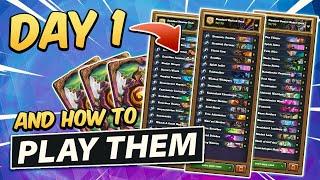 BEST DAY 1 Decks for MADNESS AT THE DARKMOON FAIRE! | Top Decks to Craft | Hearthstone New Expansion