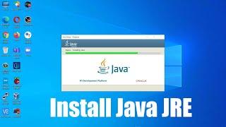 How to Install Java JRE 8 (Java Runtime Environment) on Windows 10