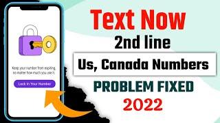Textnow app an error has occurred problem Solved 100% 2022 | Textnow And 2nd line not working Fixed