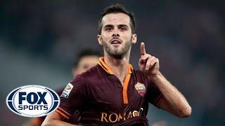 Pjanic scores from distance to pull one back for Roma